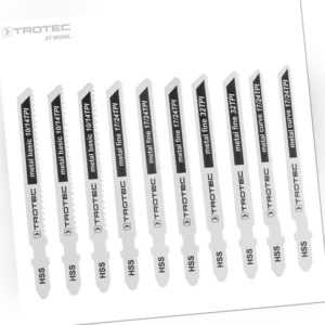 TROTEC Stichsägeblätter-Set Metall (10-teilig) aus Hochleistungsschnellstahl