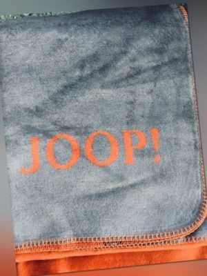 JOOP! Wohndecke Uni-Doubleface 751553 Rooibos-Graphit 150x200 cm