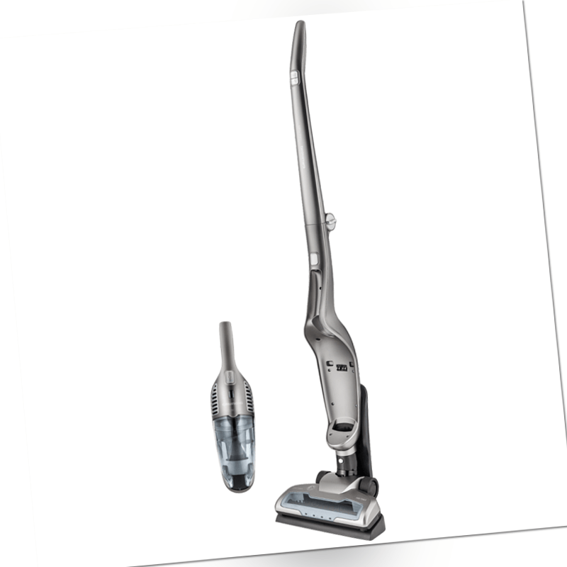Grundig VCH 9832 2 in 1 Akku-Handstaubsauger titan/silber, Stielstaubsauger