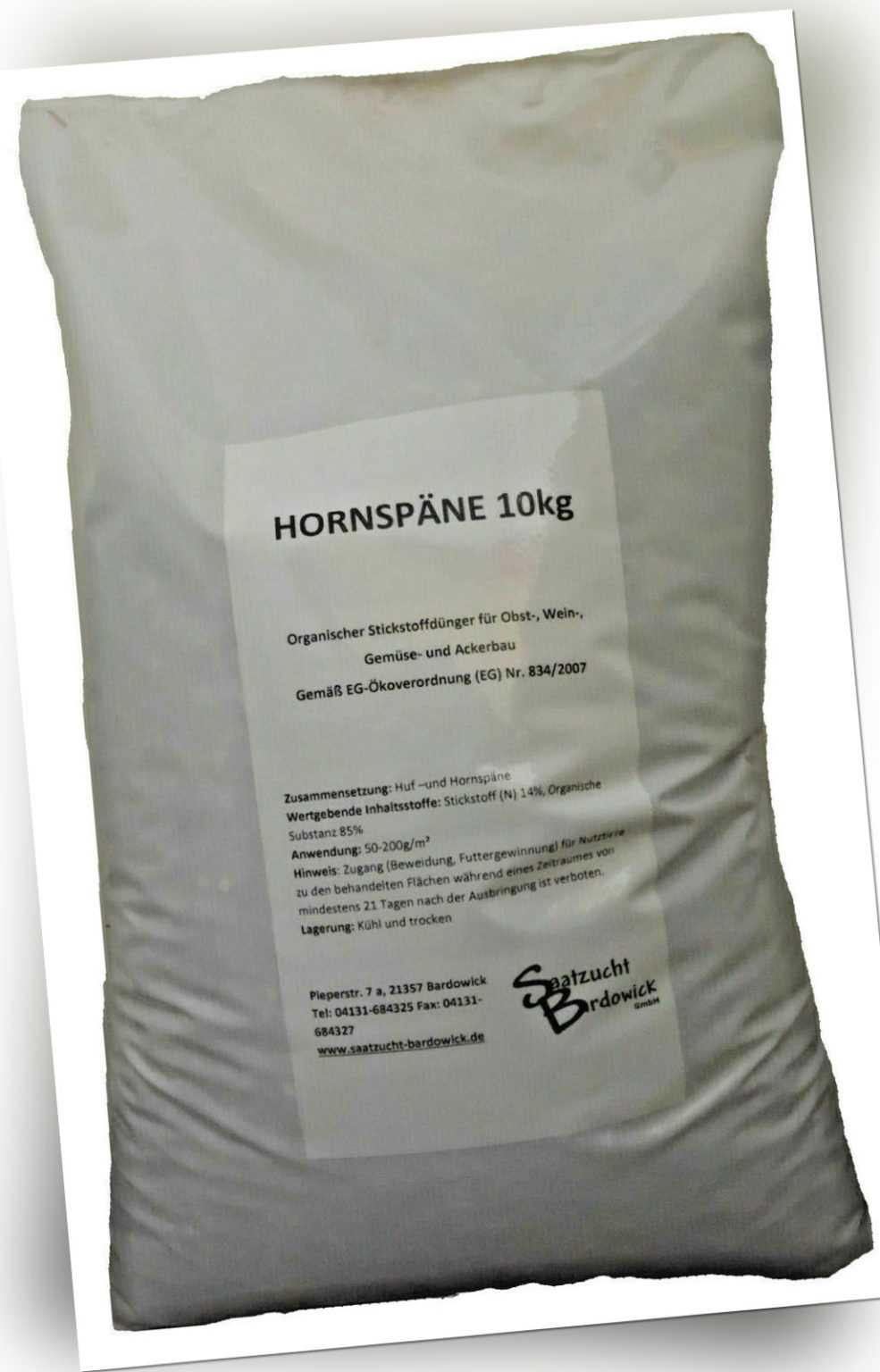 10kg Hornspäne Organischer Bio Gartendünger Dünger Naturdünger Bio Landbau TOP