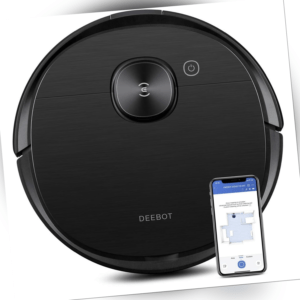 ECOVACS OZMO T8 AIVI Saugroboter mit Wischfunktion Staubsauger Beutellos schwarz