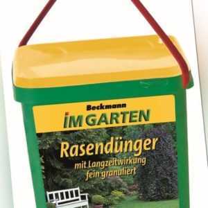 Beckmann 5 kg Rasendünger Langzeitwirkung 20+5+8 NPK Premium 170 m²