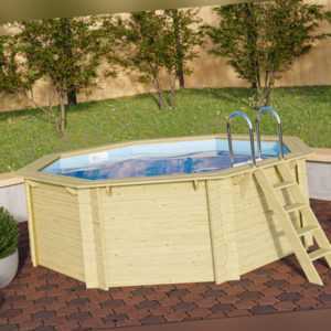 Holzpool | Pool Achteck | versch. Größen | Gartenakzente aus Holz