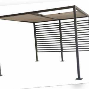 Gartenpavillon Pavillon Zelt Dach faltbar Amun 3x4m Zelt Metall stabil Pergola