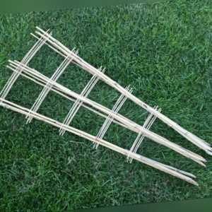 XL SET Gitterspalier 85cm Bambus, Klettergerüst aus Holz, Rankgitter für Balkon