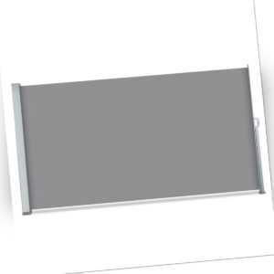 Seitenmarkise Markise Rollo Sichtschutz Seitenrollo Balkon Terrasse Grau 200x300