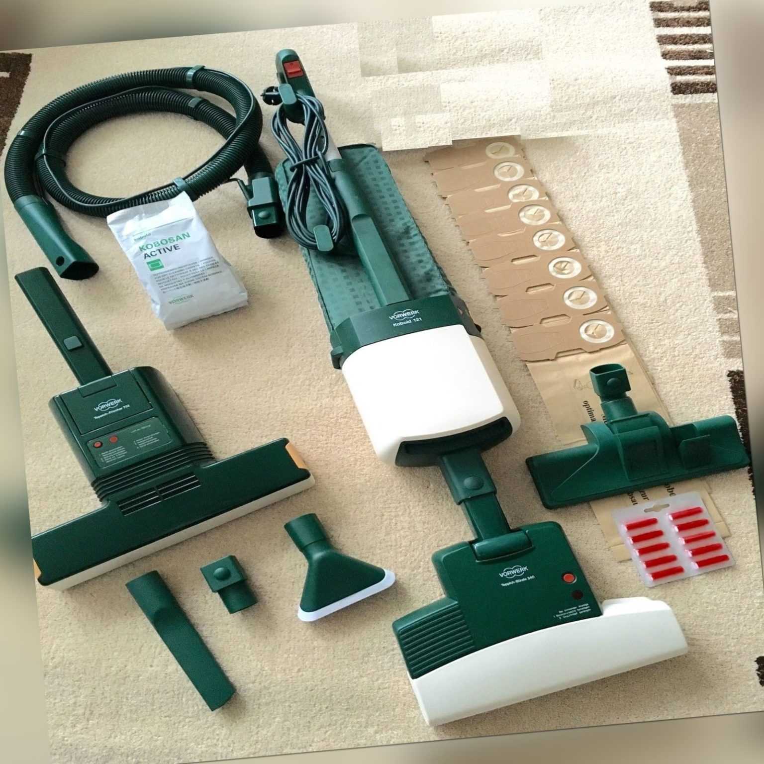 Vorwerk Staubsauger Kobold 121 + ET 340 + mit geeigneten Zubehörpaket XXL-1