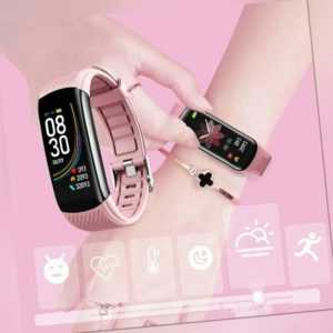 Smartwatch Smart Uhr Armband Sport Pulsuhr Blutdruck Fitness Tracker für Damen