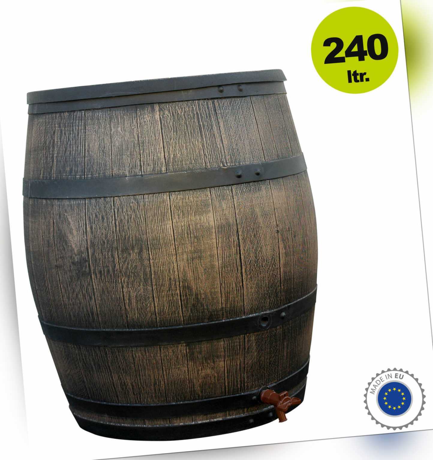 Wassertank / Regentonne in Wein-Fass Design 240 Liter