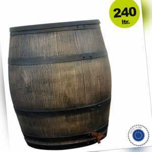 Wassertank / Regentonne in Wein-Fass Design 240 Liter