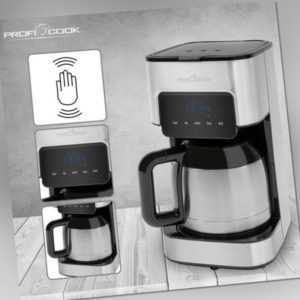 ProfiCook Kaffeeautomat Edehlstahl Kaffeemaschine LED Zeitschalter Timer Uhr NEU