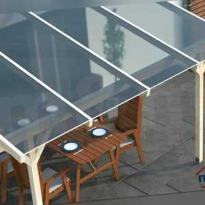 Hohlkammerplatten Komplettset Terrasse X-Struktur 16mm Polycarbonat Schraubpr.