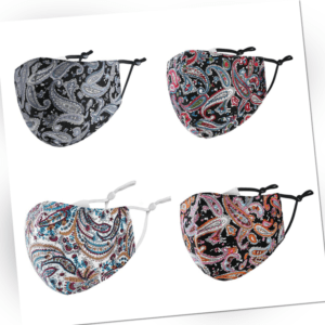 null KARAT Mund-Nasen-Maske Stoffmaske Paisley Baumwolle