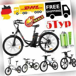 Elektrofahrrad Mountainbike 20/26Zoll Rad E-Bike Shimano Pedelec E-fahrrad 5-Typ