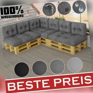 Palettenkissen Set Palettensofa  Sitzkissen Rückenkissen 120x80 cm 60x40 cm NEU