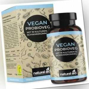 Vegan ProbioVeg - 19 Bakterienkulturen + Schwarzkümmel, 90 Kapseln für 3 Monate