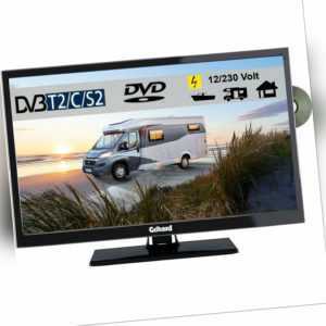 Gelhard GTV2442 LED Fernseher 24 Zoll DVB/S/S2/T2/C, DVD, USB, 12V 230 Volt