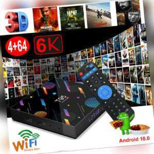 2021 6K T95 4+64G Android 10.0 5G WLAN BT TV BOX 3D Films USB Home Movies H616