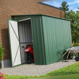 Globel Pultdach Wand-Gerätehaus LeanTo, 2 Großen, 2,46qm-3,37qm, grün jade