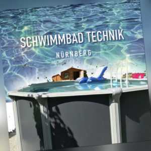 Pool Stahlwand Schwimmbecken 7,65 X 4,60 X 1,35m breiter handlauf supreme design