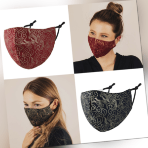 Behelfsmaske Gesichtsmaske Stoffmaske  Japan Wolken 100 % Baumwolle