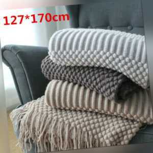 weiche, gestrickte, Decke,Wurfsofa-Decke Wolldecke Strickdecke