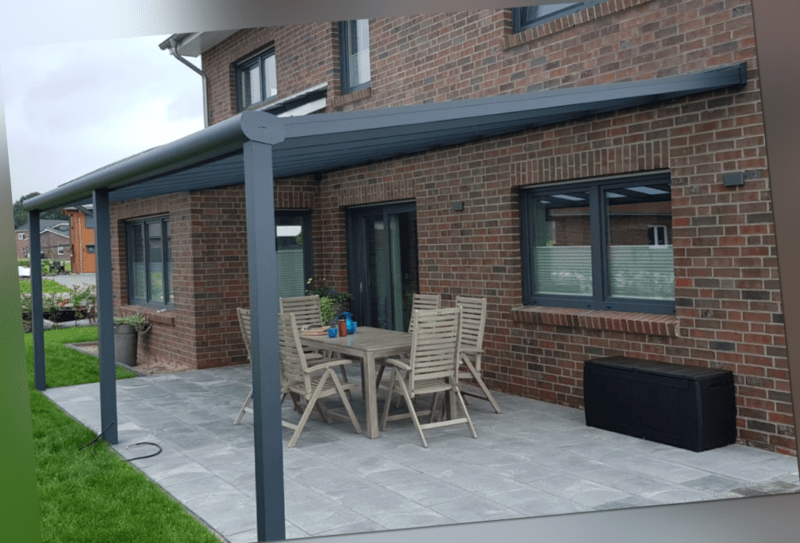 Aluminium Terrassenüberdachung Alu Terrassendach Carport Pergola Selbstbausatz