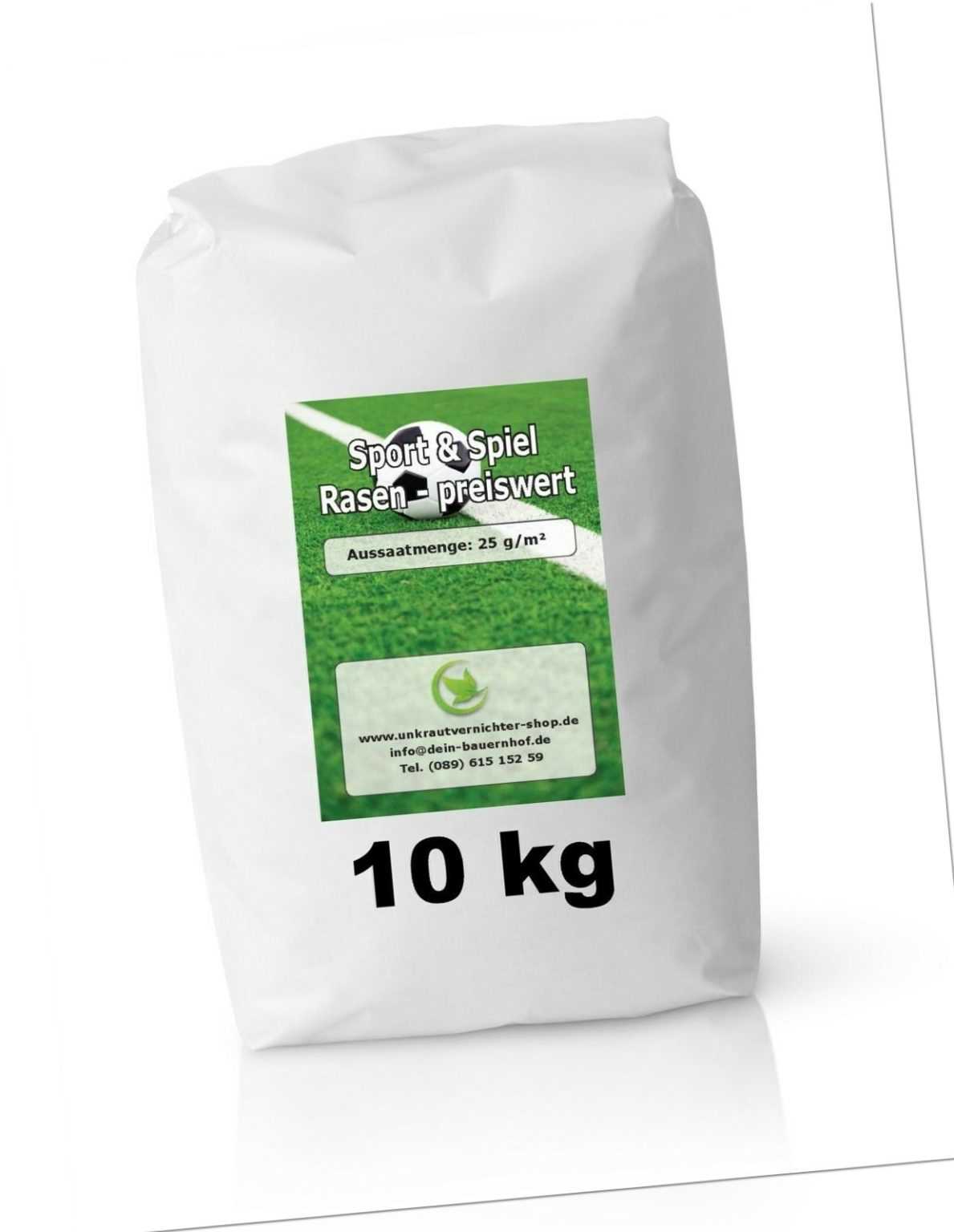 10kg Rasensaat Sport & Spielrasen Dürreresistenter Rasen Grassamen