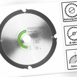 Festool Diamant-Sägeblatt 160 x 2,2 x 20 DIA4 für TS 55 R und TSC 55 ( 201910 )