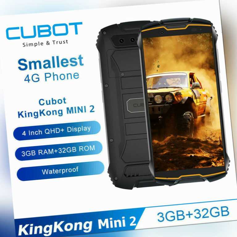 Cubot KingKong MINI2 Smartphone 3GB+32GB Handy Android 10 3000mAh 4G Dual-SIM DE