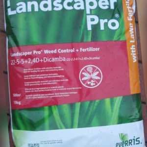 Landscaper pro Weed & Control Rasendünger mit Unkrautvernichter 2*10 Kilo 1000m²