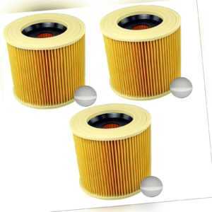 3x Patronen-Filter für Kärcher WD 2, WD 3, WD 3 P Extension Kit, WD 3 Premium