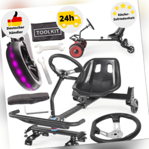 Sitzscooter Hoverkart Hoverseat Hoverboard Kartsitz Scooter LED-Rad E-Scooter