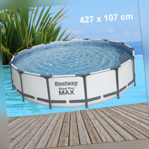 Poolfolie Bestway 427x107cm Pool Steel Pro MAX mit Rahmen Ersatz Swimming Folie