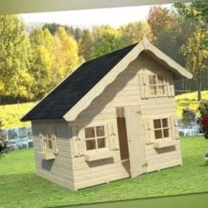 Palmako Kinderspielhaus Tom 3,8 m² Kinderhaus Schlafboden Spielhaus 220x180cm