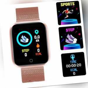 Bluetooth Smartwatch Fitness Tracker Sportuhr, Armbanduhr für Damen Mädchen