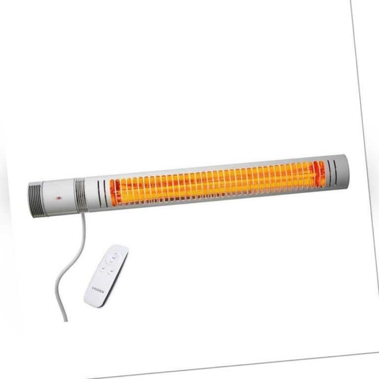 B-Ware VASNER SlimLine X20 Terrassenstrahler Infrarot Heizstrahler Wand Silber