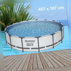 Poolfolie Bestway 457x107cm Pool Steel Pro MAX mit Rahmen Ersatz Swimming Folie