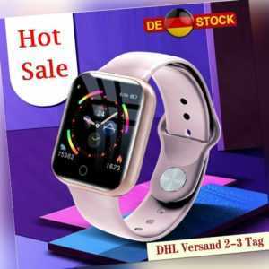 Bluetooth Smartwatch Schrittzähler Armbanduhr Sport Fitness Tracker Damen