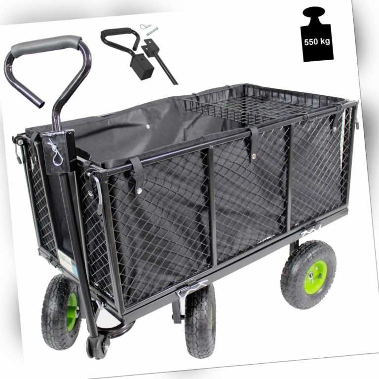 TrutzHolm® Bollerwagen 550 kg Gitterwagen Handwagen Gartenwagen Transportwagen