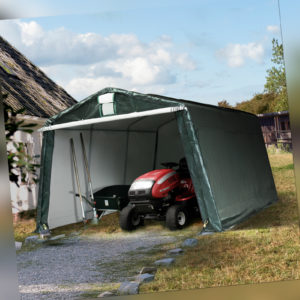 Zeltgarage GARAGENZELT mobiler Carport LAGERZELT Unterstand GRÜN 3,3 x 4,8 m