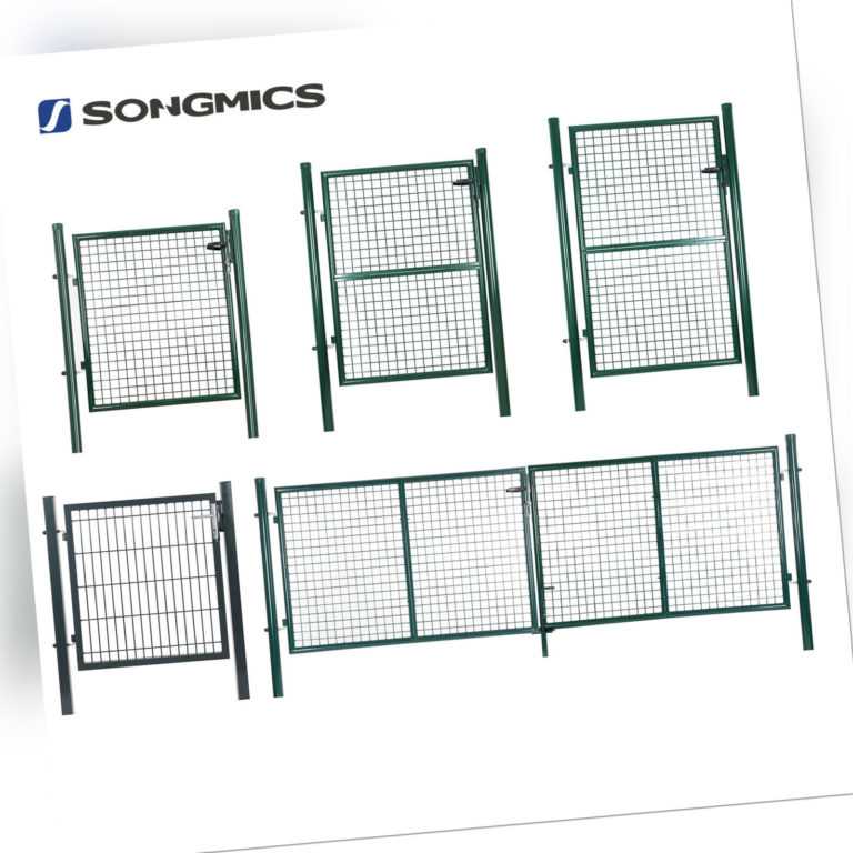 Gartentor Toranlage Zauntor Gartentür für Doppelstabmattenzaun Zäune mit Schloss