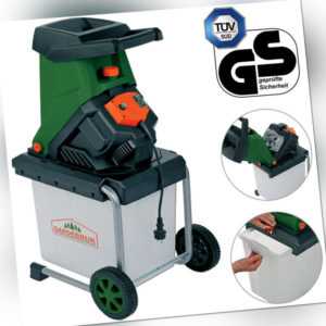 Gardebruk Häcksler Schredder Gartenhäcksler Messerhäcksler Elektro Holz 2500W