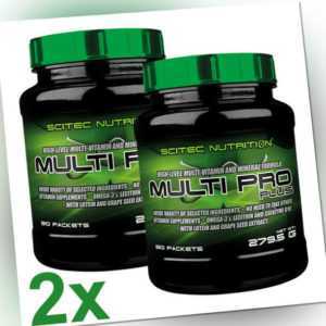 2x Scitec Nutrition Multi Pro Plus 30 Päckchen (2 Dosen) Vitamine Mineralien