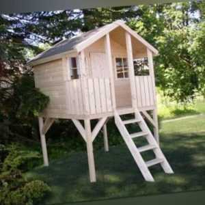 Palmako Stelzenhaus Tobi 2,1 m² Kinderspielhaus Kinderhaus Spielhaus 180x180cm