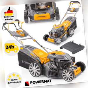 Benzin Rasenmäher mit Radantrieb Motormäher Mulchen Mäher 7 PS Benzinmäher 51 cm