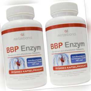 BBP Enzyme Bromelain Betain Papain 180 Kapseln (vegan) 2 Dosen