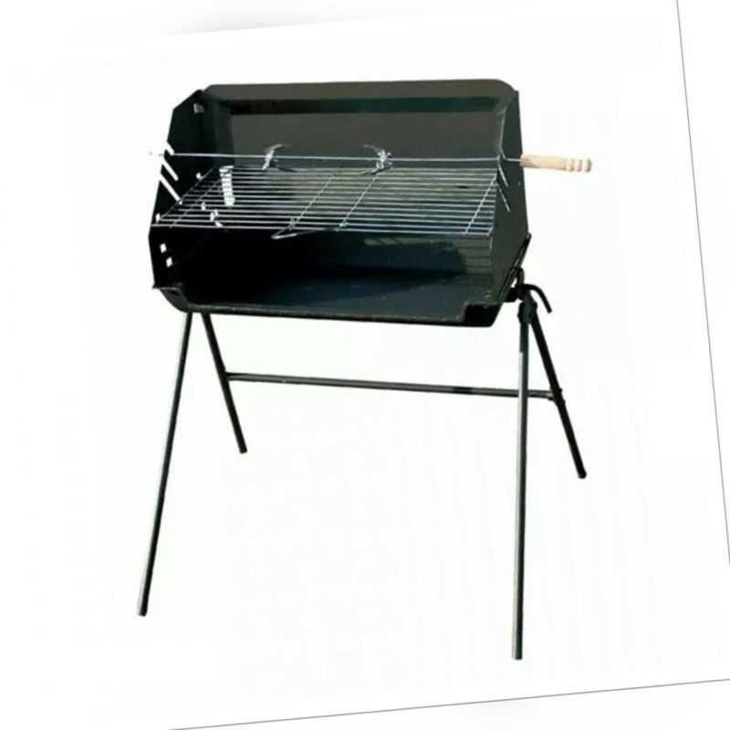 Holzkohlegrill Standgrill Gartengrill Campinggrill aus Gusseisen BBQ MG853