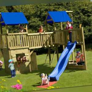 Kinderspielhaus Multiplay Big Jim Kinderhaus Spielanlage Spielhaus Holz Haus NEU