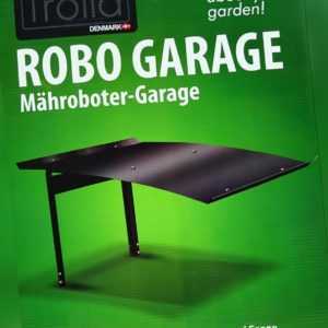 Trolla Mähroboter Garage Robo Garage Schwarz 792 x 600 mm Dach Rasenroboter